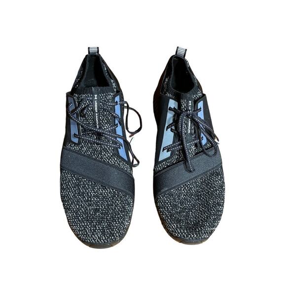 Under Armour Men Size 10.5 Threadborne Shift Gray Black Running Shoes Sneakers - Picture 3 of 7